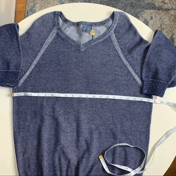 Tailor Vintage V-Neck Cotton Sweater Navy Men’s Size Medium NWOT - Picture 3 of 5